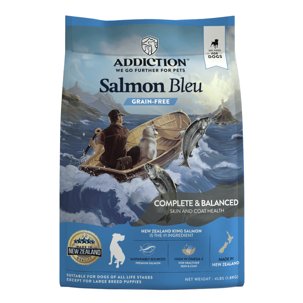 salmon bleu dog