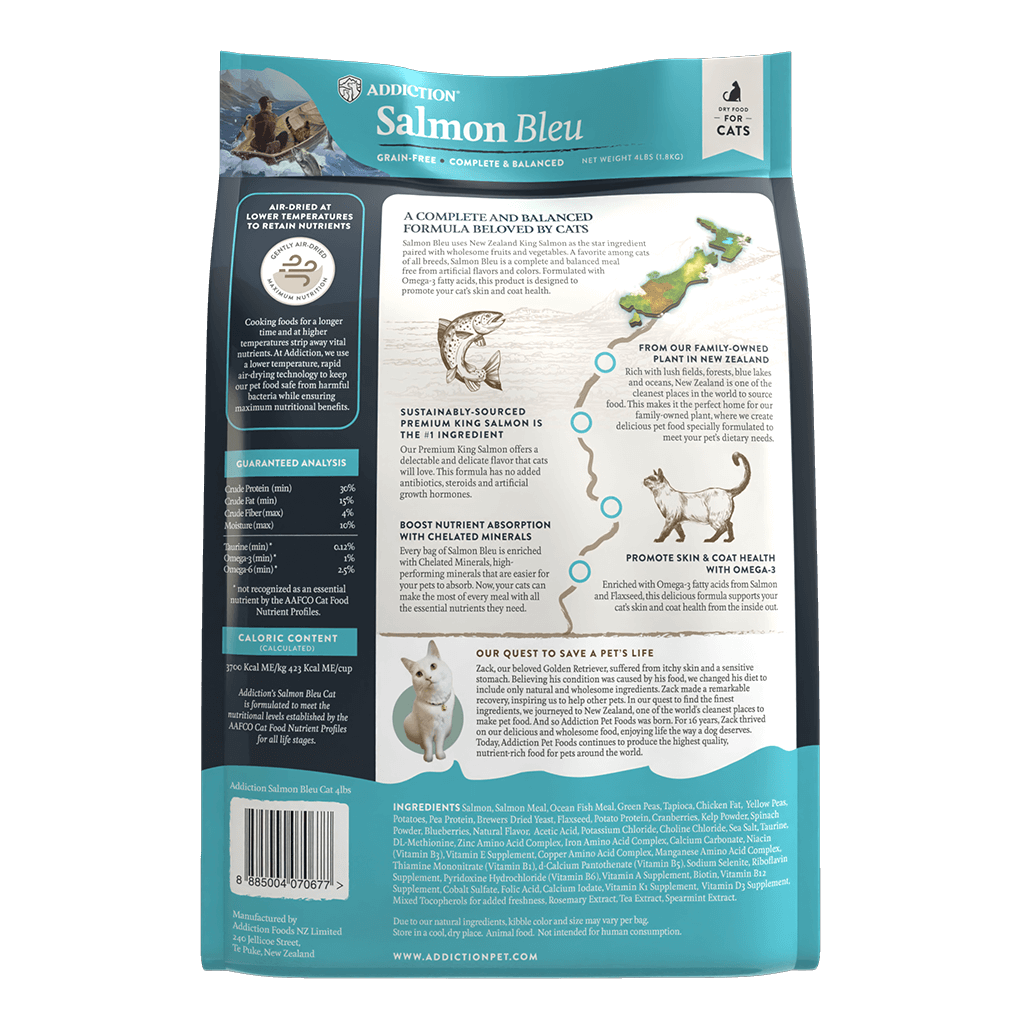 Salmon Bleu Cat | Addiction Pet