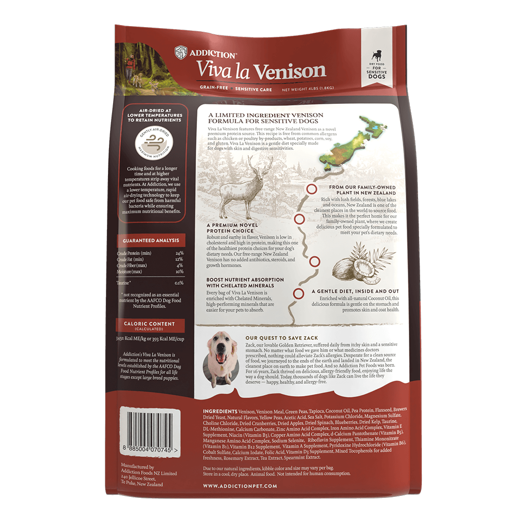 アディクション　Viva La Venison ドッグフード 9kg Viva La Venison | Addiction Pet