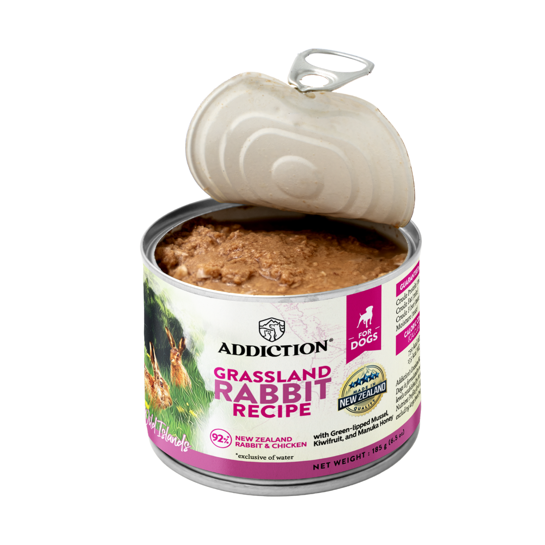 1st WI Canned Dog Grassland Rabbit Recipe 185g 1